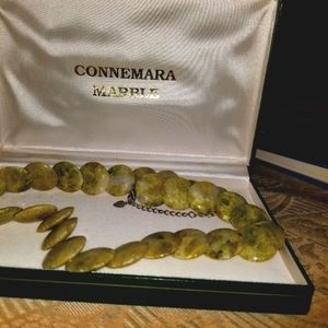 Connemara Marble Round Disc 18" Necklace wit